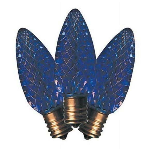 Holiday Bright Lights BU25LEDFC9-TBLA BX25 Christmas C9 LED Replacement Bulb Blue