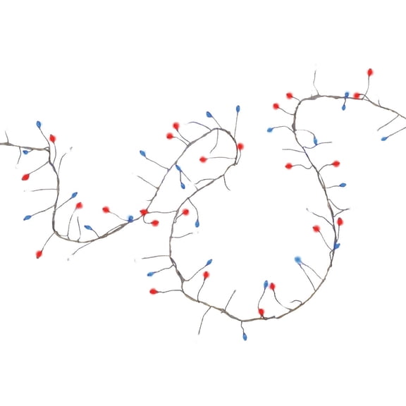 Holiday Bright Lights Belle Luci Patriotic Big Seed String Light Set - Single Pack