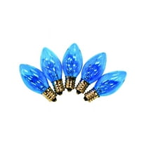 Holiday Bright Lights Incandescent C7 Blue 25 ct Replacement Christmas Light Bulbs 0.08 ft.