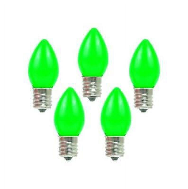 Holiday Bright Lights Incandescent C7 Green 25 ct Replacement Christmas