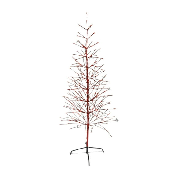 Holiday Bright Lights Indoor/Outdoor 5.5' Twig Tree - Red Tape/Red LED Lights