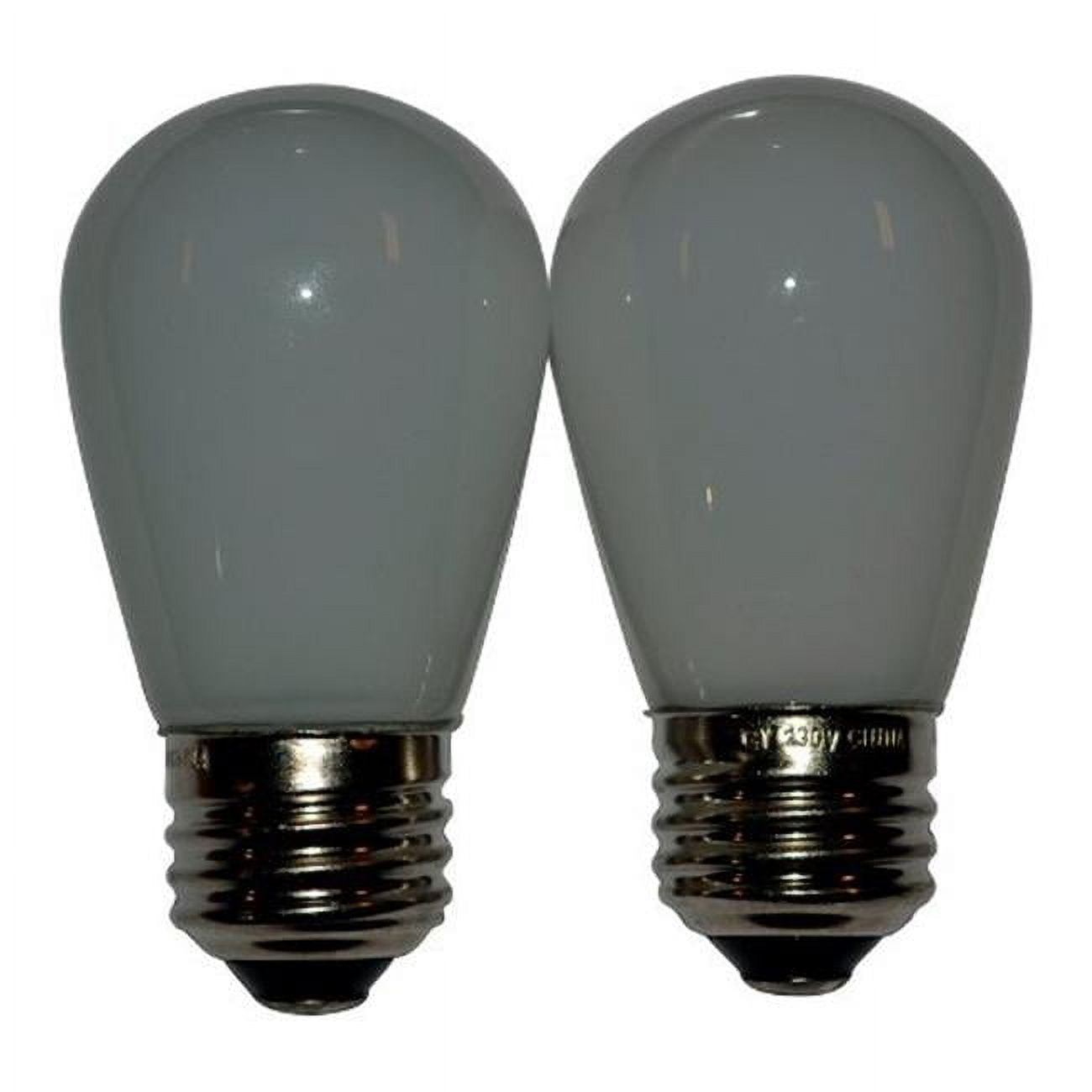 Holiday Bright Lights LED S14 White 2 ct Replacement Christmas Light