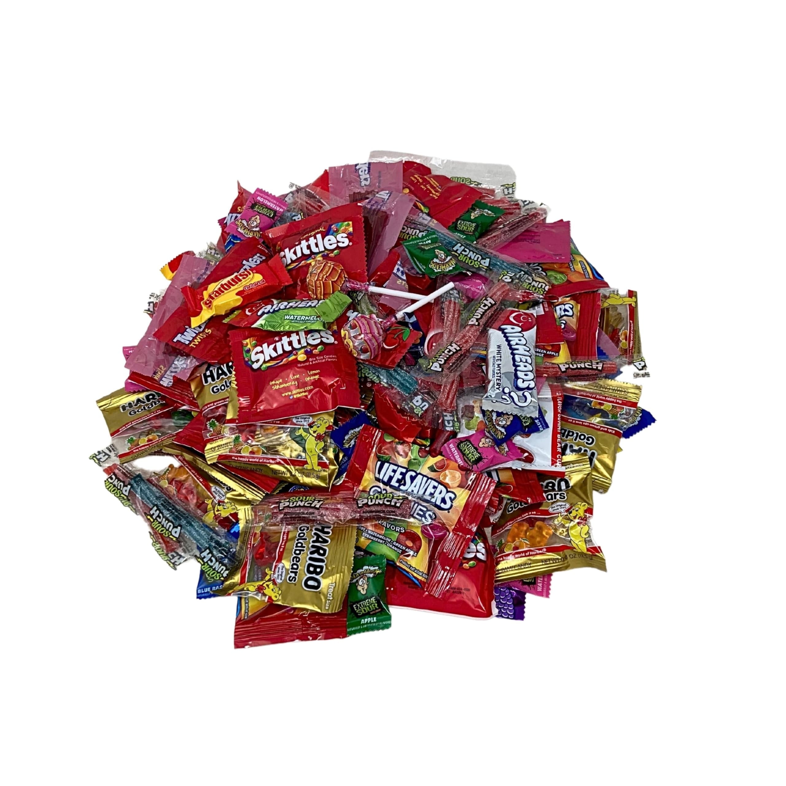 Holiday Candy Assorted Huge Party Candy Mix-3-lbs-Holiday Candy Individually Wrapped Bulk Candy Variety Pack Skittles, Starburst,Gummies, lollipops & More! Made in the USA! (48-Oz)