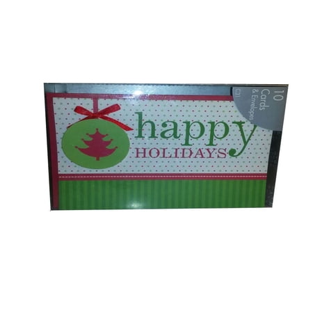 Holiday Cards "Happy Holidays" 10 Count