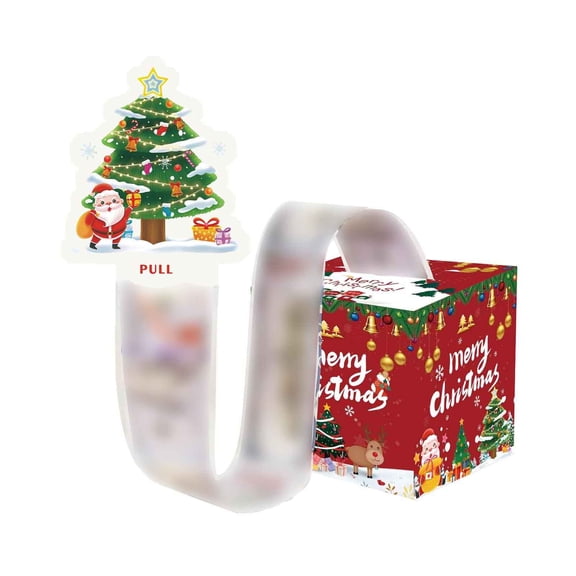 Holiday Cash Pull Gift Box, Christmas Money Surprise Box for Party Fun, for Festive Gift Box Card and Bag Arrangement