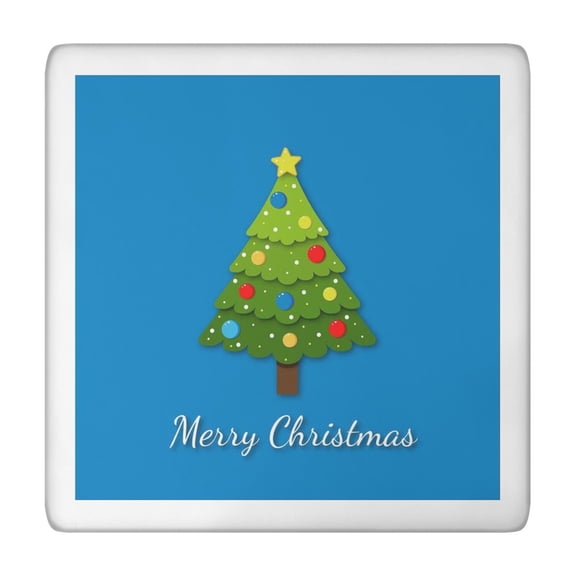 Holiday Celebration Table Cover 34x34 Inch, Elastic Hem Design on Durable Spandex Fabric for Party Protection
