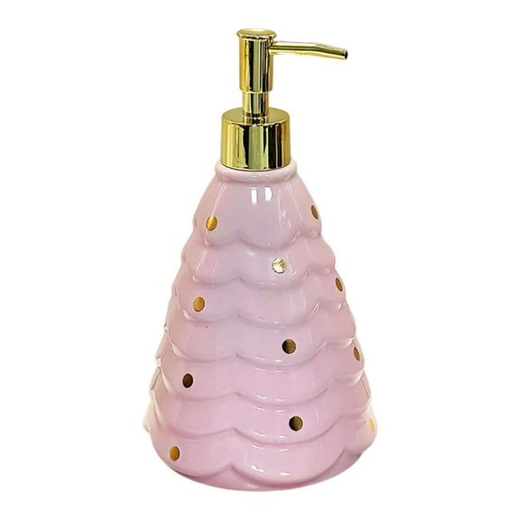 Holiday Ceramic Liquid Container Refillable Dispenser Bottle For Shower Gel Skincare Essential Lotion Dispenser