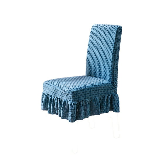 Holiday Chair Cover, Stretch Polyester Decor Slipcover for Home Party, Non-Slip Washable 20x19in