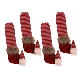 Holiday Chair Feet Cover Christmas Table Chair Leg Covers Caps Furniture Leg Socks Xmas Table Leg Cover for Dining Room Decor 4pcs