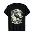 thumbnail image 1 of Holiday Cheer | Men's Nevermore Graphic Tee - Black Cotton Casual Crew Neck Tee with Raven and Skull Graphic, Machine Washable, Gift Tee | Casual Style | Cotton Fabric, Christmas Shirt, 1 of 7