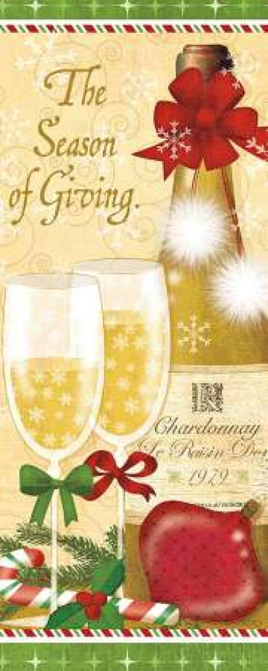 Holiday Cheers II Canvas Art - Veronique Charron (10 x 20)