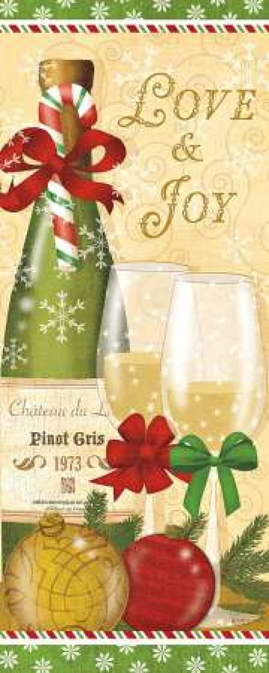 Holiday Cheers III Canvas Art - Veronique Charron (10 x 20)