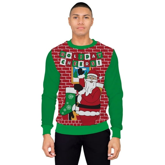 Costume Agent Santa Claus Pullover Sweater, Adult XX-Large