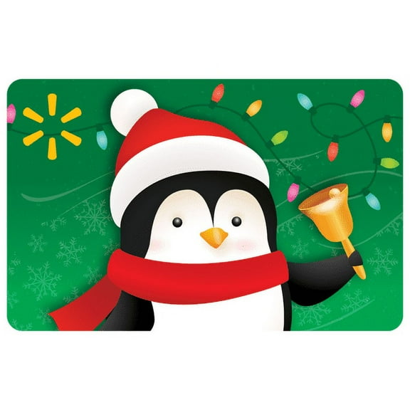 Holiday Cheery Penguin Walmart eGift Card