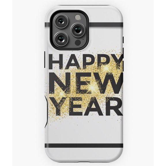 Holiday Christmas Card Happy New Year Phone Case for iPhone 16 15 14 13 12 11 Pro Max