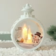 thumbnail image 1 of Holiday Christmas Lanterns 9" Santa Snowman Lighted Water Lantern -Premium Christmas Holiday Home Decor, 1 of 8