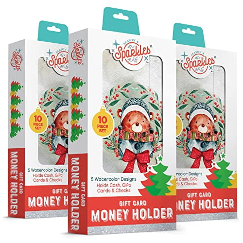 Holiday Christmas Money Holder Cards With Envelopes 30 Pieces Money