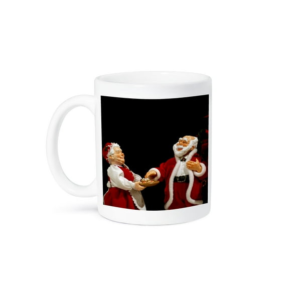 3drose, Holiday, Christmas, Mr. and Mrs. Claus - Li09 Cmi0018 - Cindy Miller Hopkins, 15oz Mug
