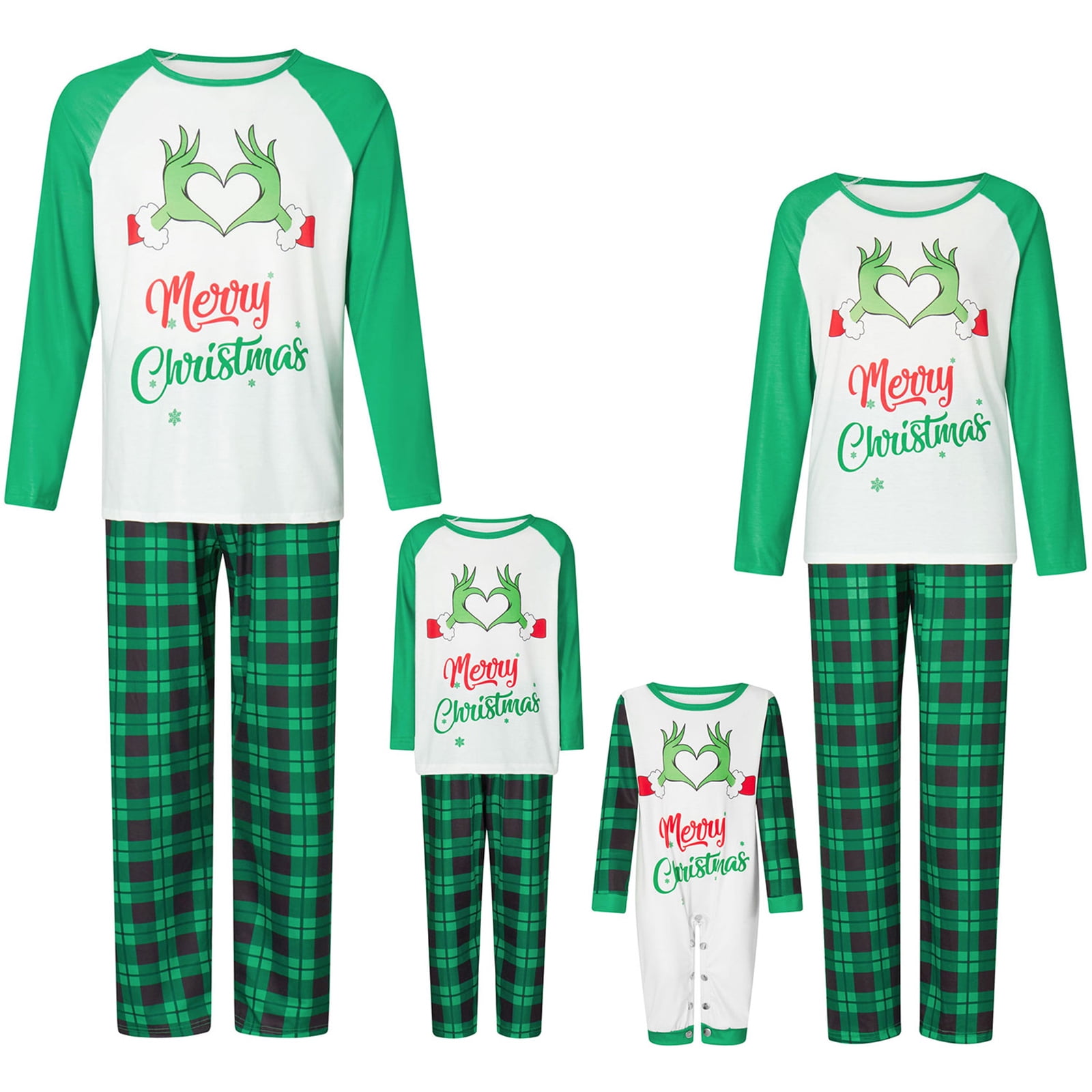 Holiday Christmas Pajamas Family Matching Pjs Set Xmas Jammies for