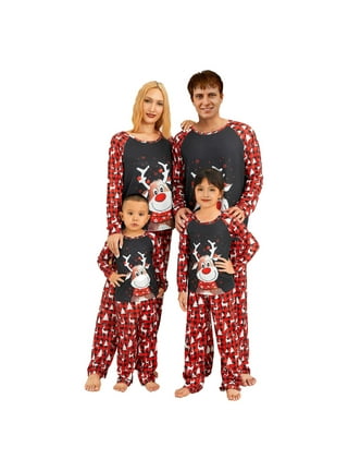 Christmas Family Pajamas in Christmas Family Pajamas Red
