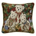 thumbnail image 1 of Holiday Christmas Poinsettia Design 18" X 18" Cushion Cover, 1 of 3