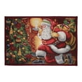 thumbnail image 1 of Holiday Christmas Poinsettia Design 19" X 27" Area Rug, 1 of 2