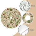 thumbnail image 1 of Holiday Christmas Tree Skirt | Cranberries | Traditional Rustic Round 48x48 Inch Home Decor, 1 of 4