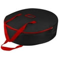 thumbnail image 1 of Holiday Christmas Wreath Storage Bag For 30" Wreaths with Easy-Open Zipper Heavy Duty Container,Black, 1 of 8