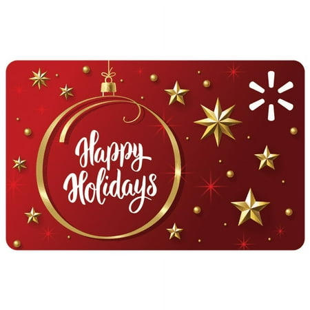Holiday Classic Ornament Happy Holidays Walmart Gift Card