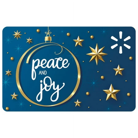 Holiday Classic Ornament Peace & Joy Walmart Gift Card