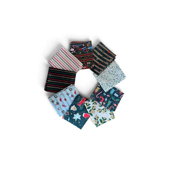 Holiday Classics Collaboration-Rifle Paper Co Fat quarter (9)- Christmas Fabric-Cotton+Steel