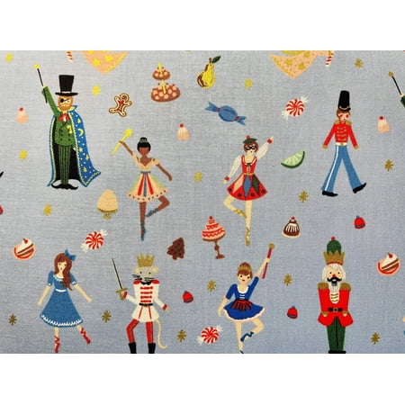 Holiday Classics - Land of Sweets - Powder Blue - Rifle Paper - Cotton +Steel