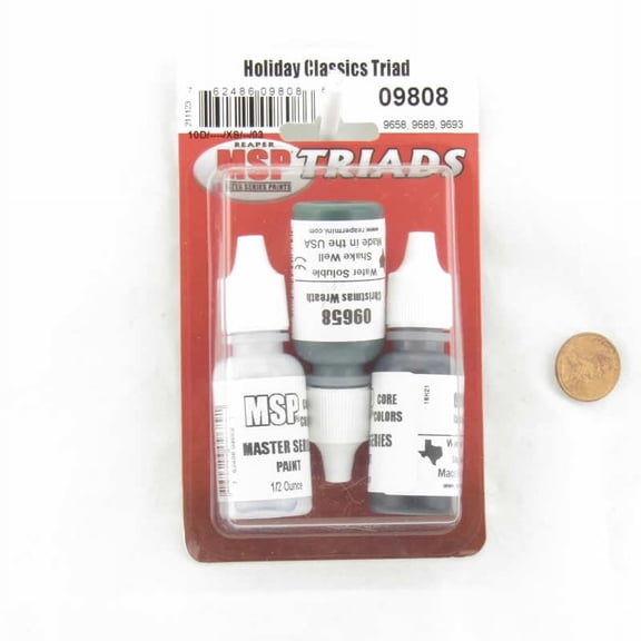 Holiday Classics Triad Acrylic Reaper Master Series Hobby Paint Dropper Bottles Reaper Miniatures