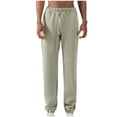 thumbnail image 1 of Holiday Clearance! AIEOTT Mens Drawstring Sweatpants Elastic Bottom Cotton Knit Joggers Elastic Waist Gym Running Pants, 1 of 4