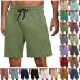 thumbnail image 1 of Holiday Clearance Cargo Shorts for Men, Men Casual Print Pocket Elastic Waist Straight Half Shorts Pants Sport Pants XL, Green, 1 of 7