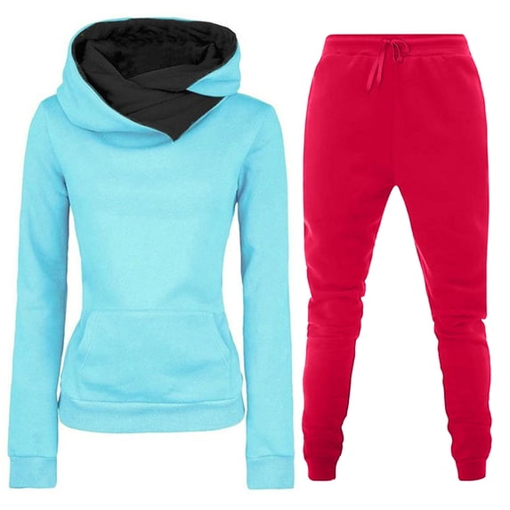 Holiday Clearance Gift Sets! Pejock Women's 2 Piece Outfits Matching Lounge Sets Fall Winter Outfits Sports Tracksuits Long Sleeve Pullover Hoodies Pants Suit Oversized Loungewear Sets Sweatsuits