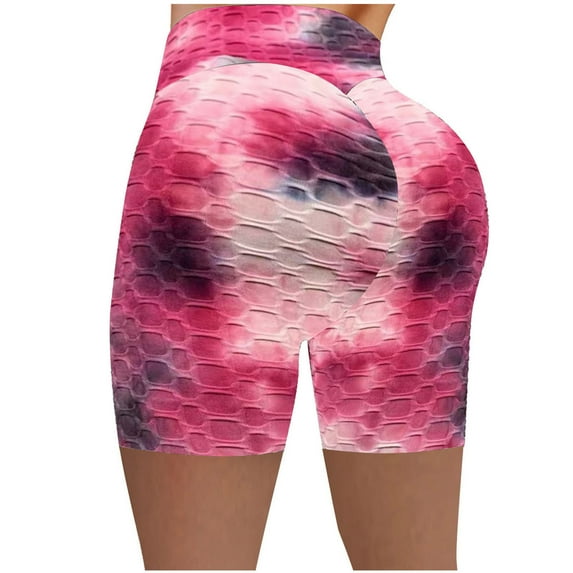 HomeGardon Summer Shorts,Yoga Pants for Women,Fashion Women Short Multicolor Tight High Waist Elasticity Sports Yoga Pants Shorts Women,S-XXL