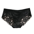thumbnail image 1 of HomeGardon Underwear for Women,Womens Underwear Women's Solid Color Lace Cotton Crotch Interest Low Waist Thong Underwear,S-XXL, 1 of 2