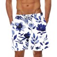 thumbnail image 1 of Summer Shorts for Men, Men Casual Fashion Print Shorts With Pockets Elastic Waist Beach Pants, 1 of 4