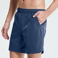 thumbnail image 1 of Mens Gym Shorts Men's Casual Solid Thin Lightweight And Transparent Fitness Drying Shorts, 1 of 8
