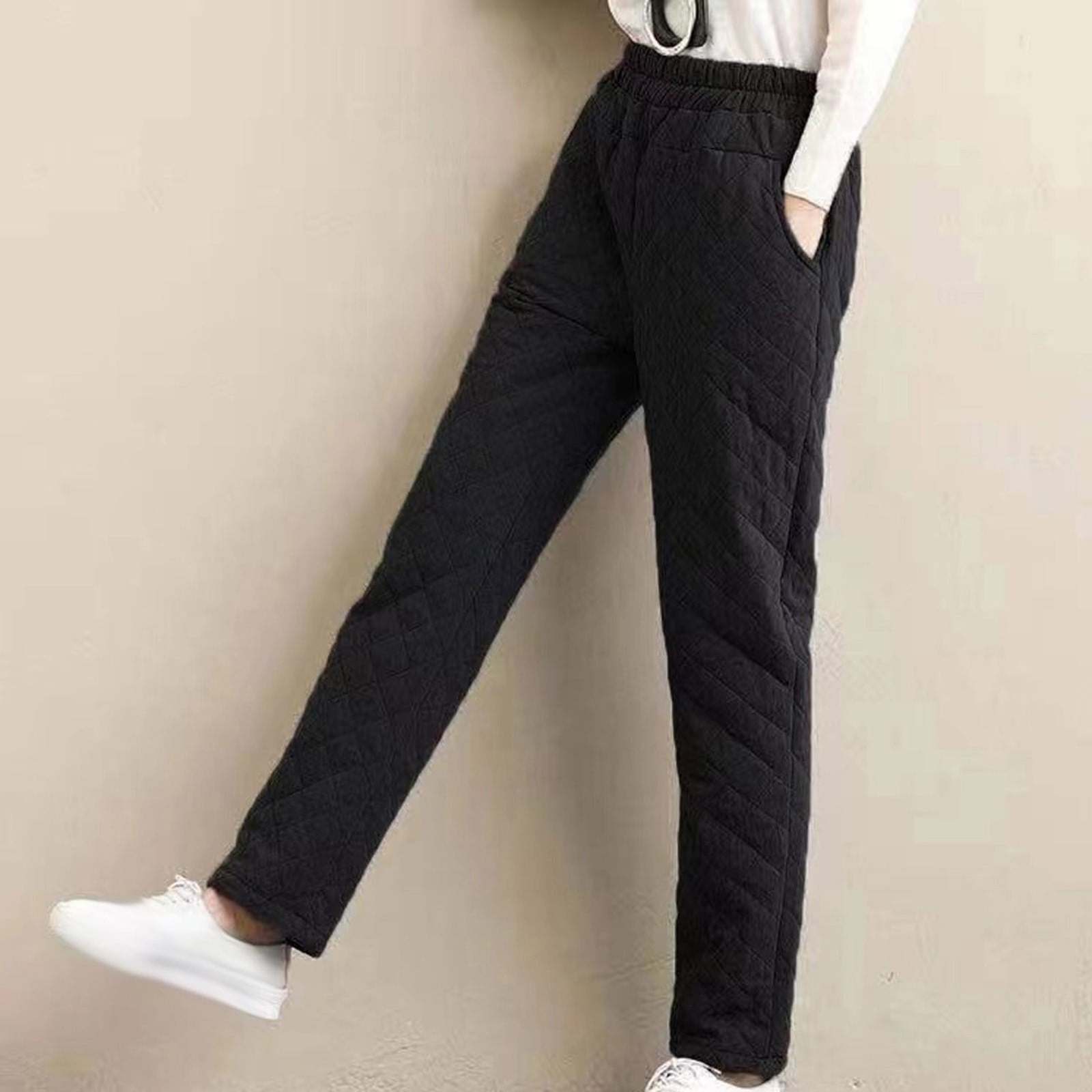 Holiday Clearance! S LUKKC LUKKC Women's Down Pants, Plus Size Loose