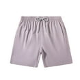 thumbnail image 1 of Mens Summer Swim Shorts Men's Casual Surfing Solid Drawstring Elastic-dry Beach Shorts, 1 of 3