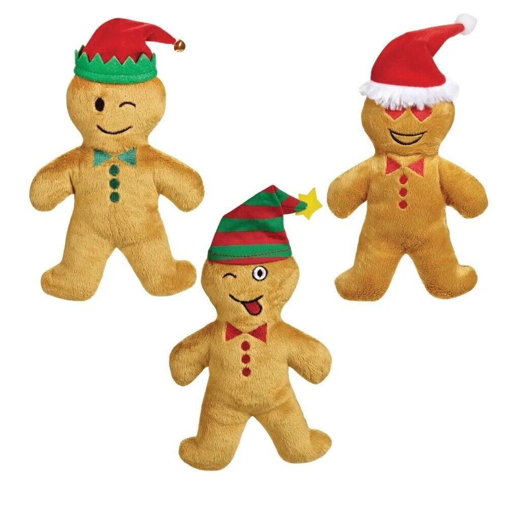 Holiday Clove Scented Emoji Expression Plush Gingerbread Man Toy for ...