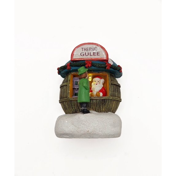 Holiday Coffee Shop. Christmas Village Decor Wizardi F07-N1-4-22758A