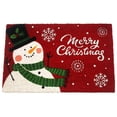 thumbnail image 1 of Holiday Coir Doormat Christmas Welcome Mat Entry, Front Door Outdoor/Indoor Rug Durable, PVC Rubber Backing, Long Lasting Neve Collection 18"x28" - Merry Christmas Snowman, 1 of 3