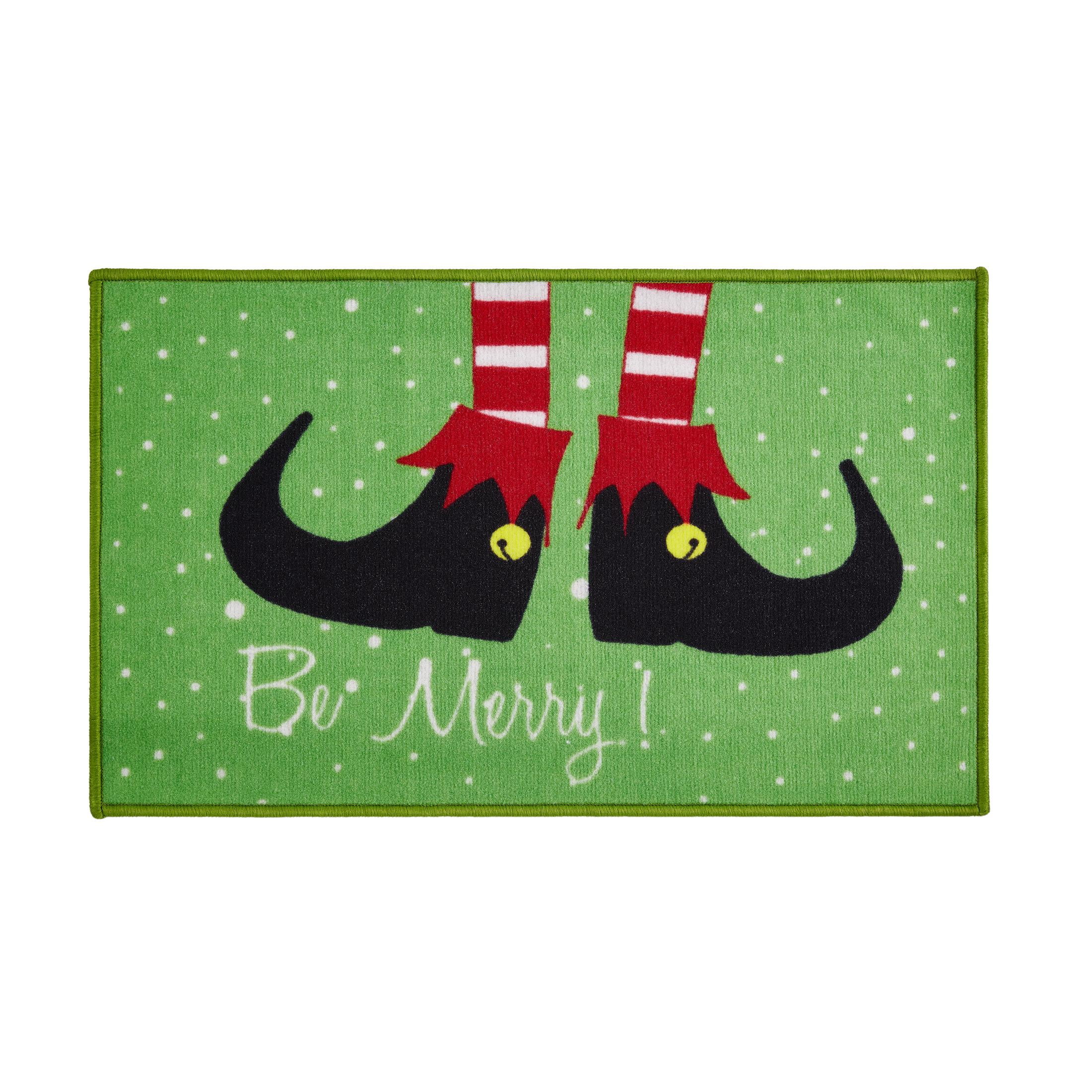 Holiday Collection Elf Feet Scatter Rug - 33 Rug - Walmart.com