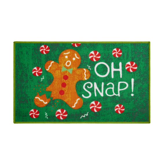 Holiday Collection Gingerbread Man Area Rug, 3' x 2'