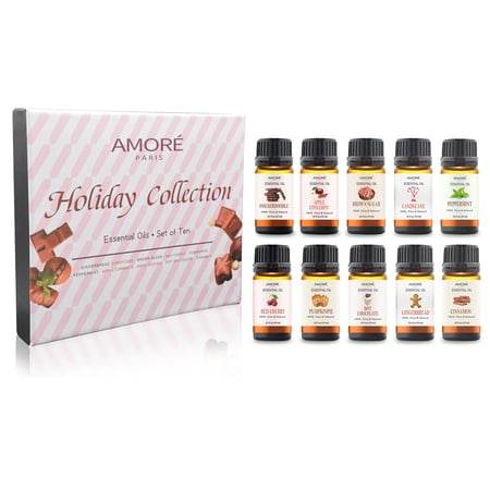 Holiday Collection Therapeutic-Grade Aromatherapy Essential Oil Set (10-Piece)-OLDSKU