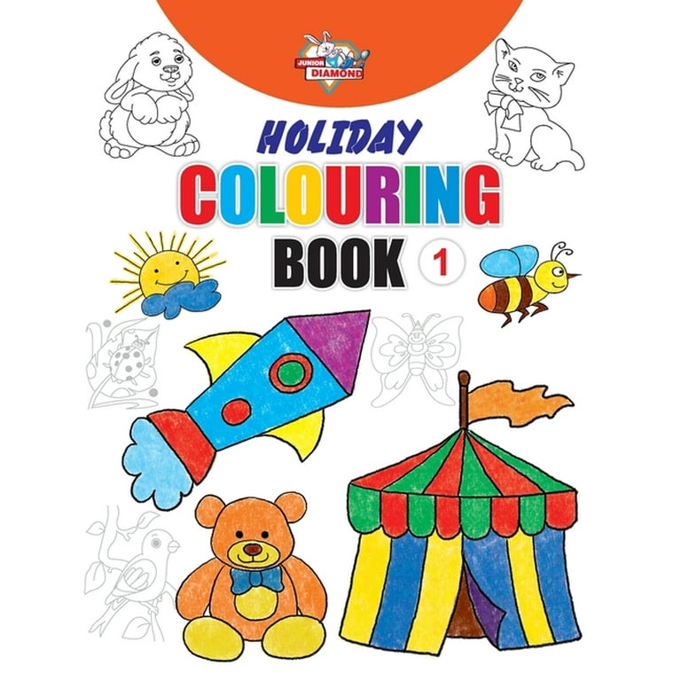 Holiday Colouring Book 1 for 3 to 7 Year Old Kids Crayon and