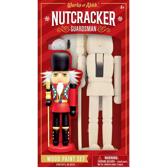 Works of Ahhh Holiday Craft Set - Nutcracker Guardsman Wood Paint Kit